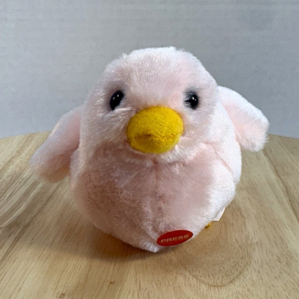 GANZ Cooper Chick Pink Bird Mini Plush w Sound Chirp Easter 30602